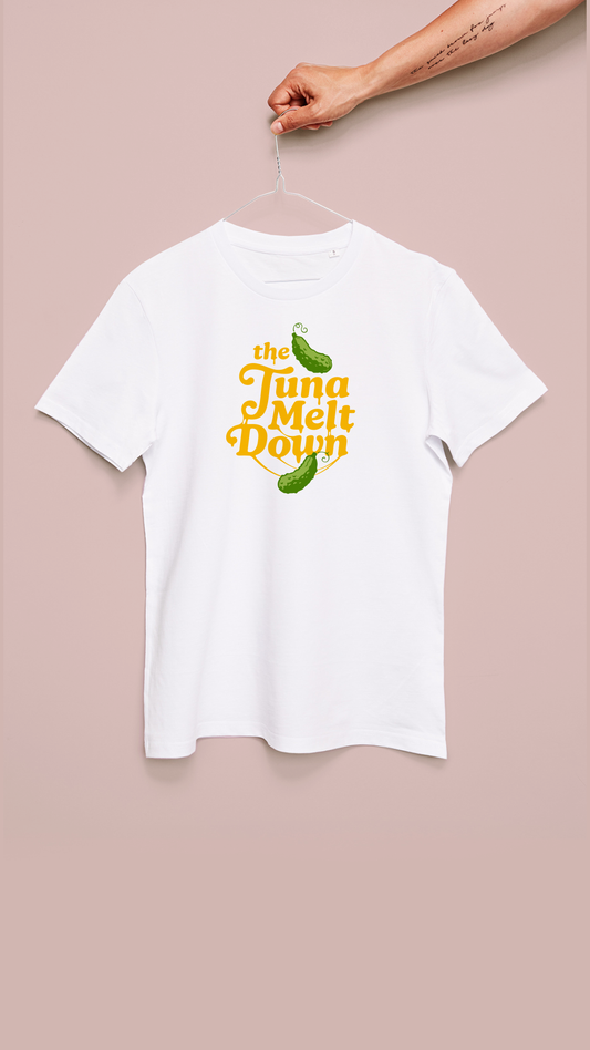 PRE-ORDER: The Tuna Meltdown - hvid T-shirt, 3 color screenprint
