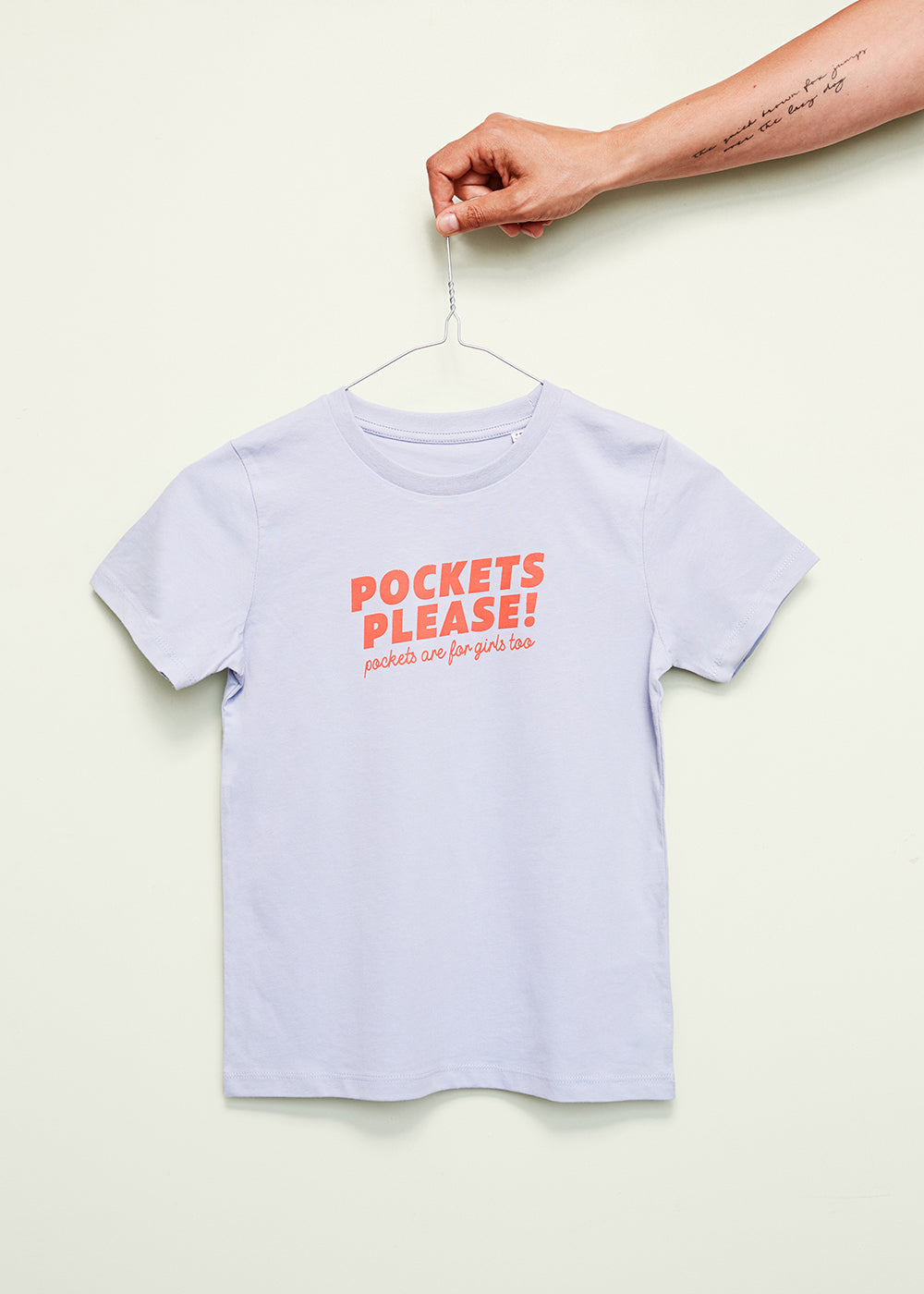Pockets please T-shirt, barn – Dybsort