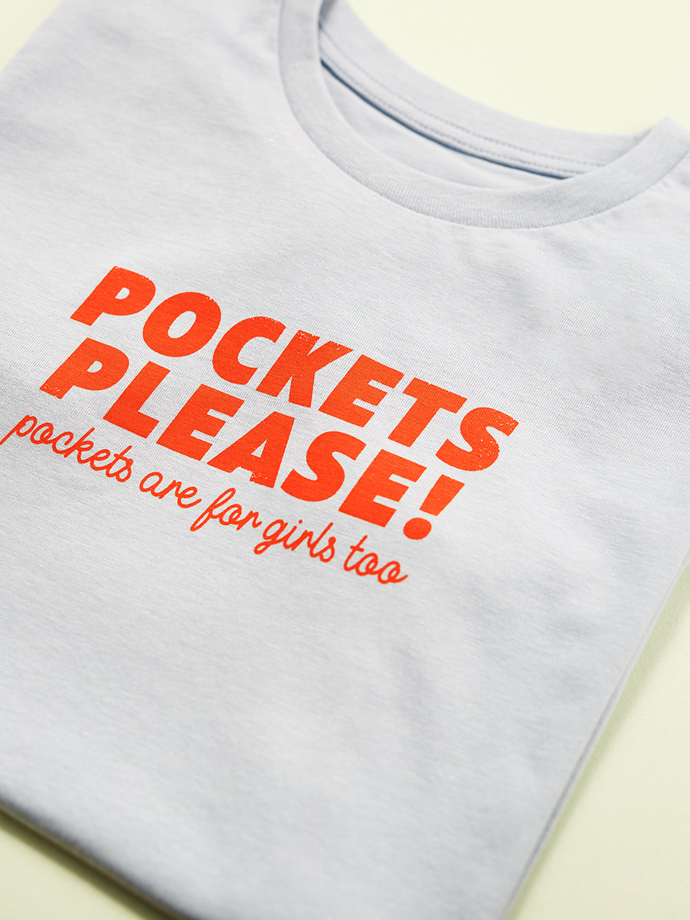 Pockets please T-shirt, blå, barn