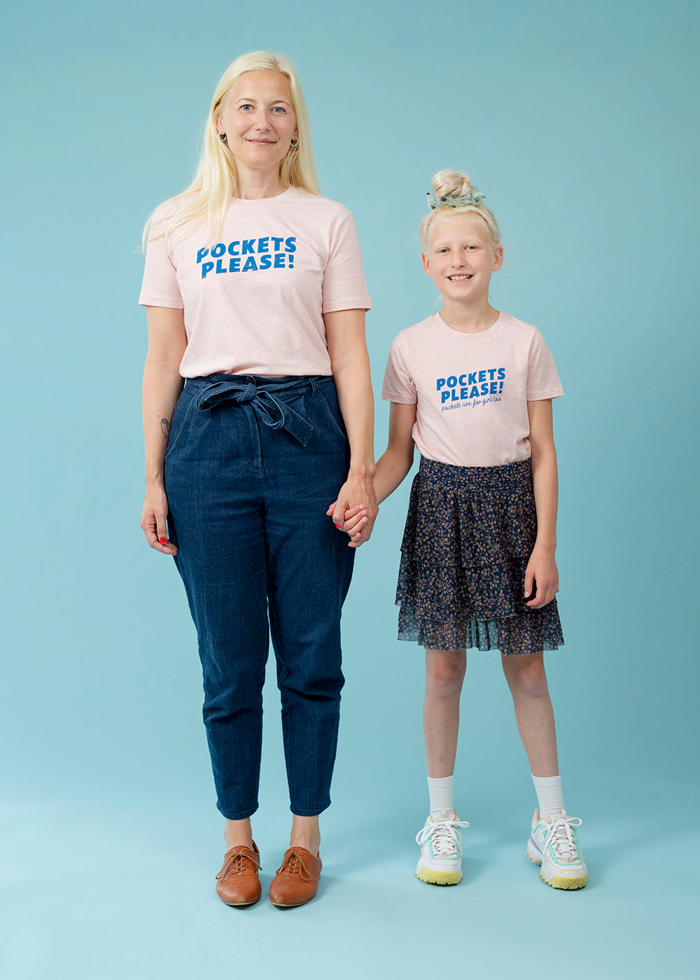 Pockets please T-shirt, light pink, voksen