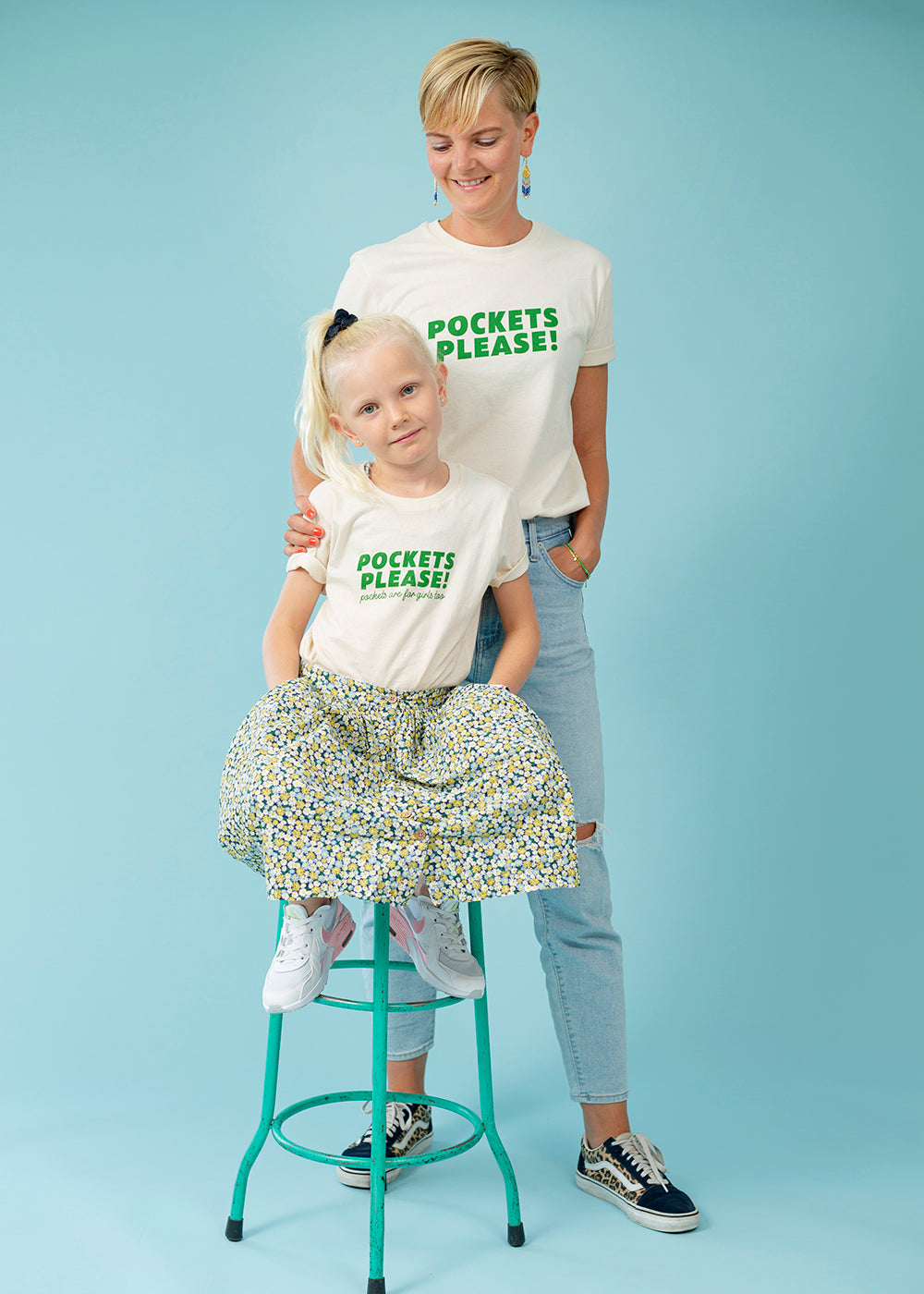 Pockets please T-shirt, off white, voksen
