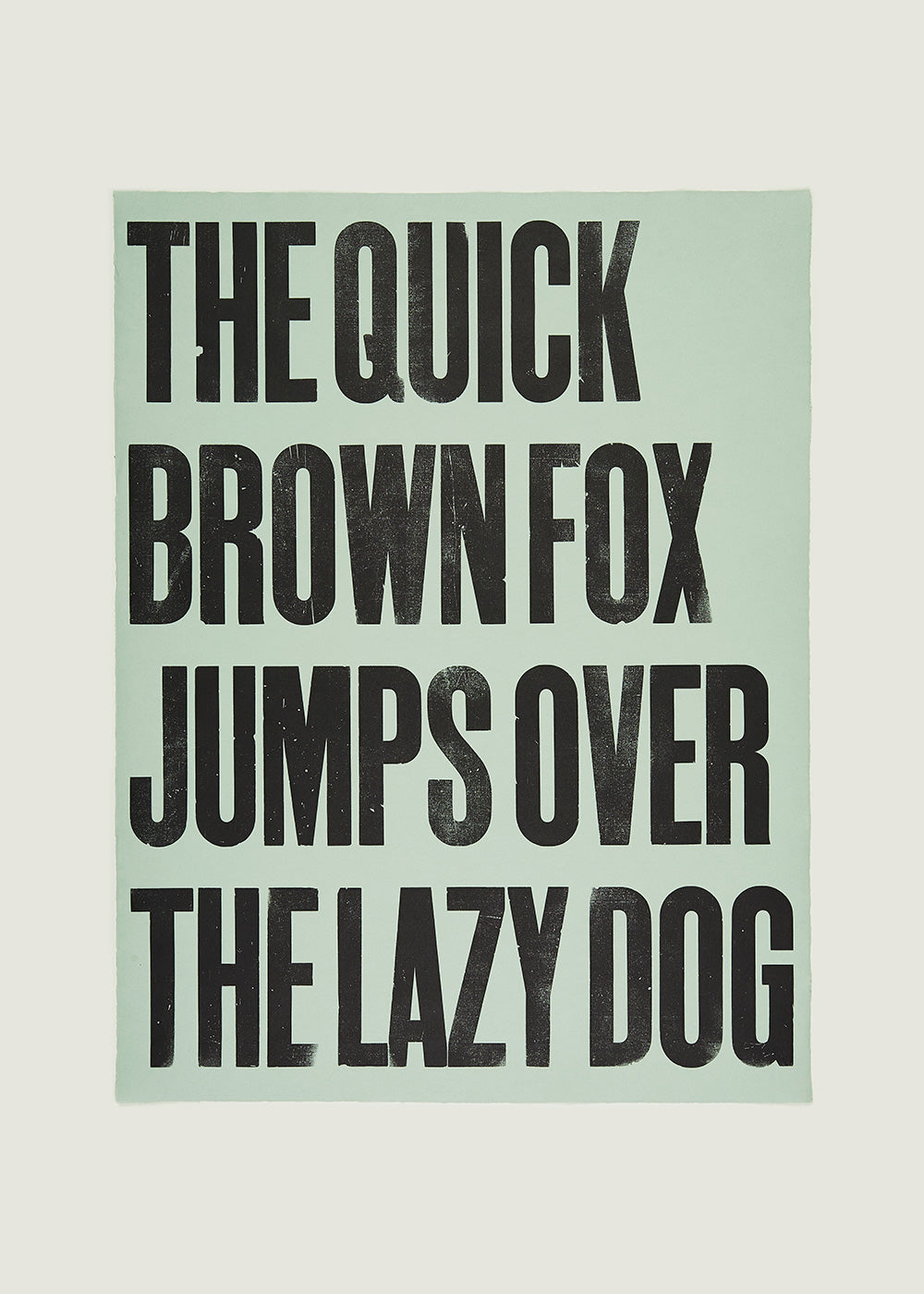 The Quick Brown Fox - light green
