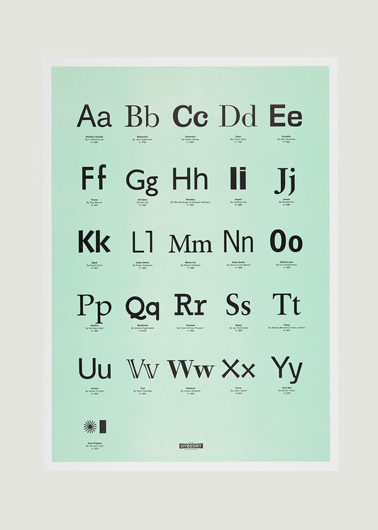 Typographer's ABC - Green